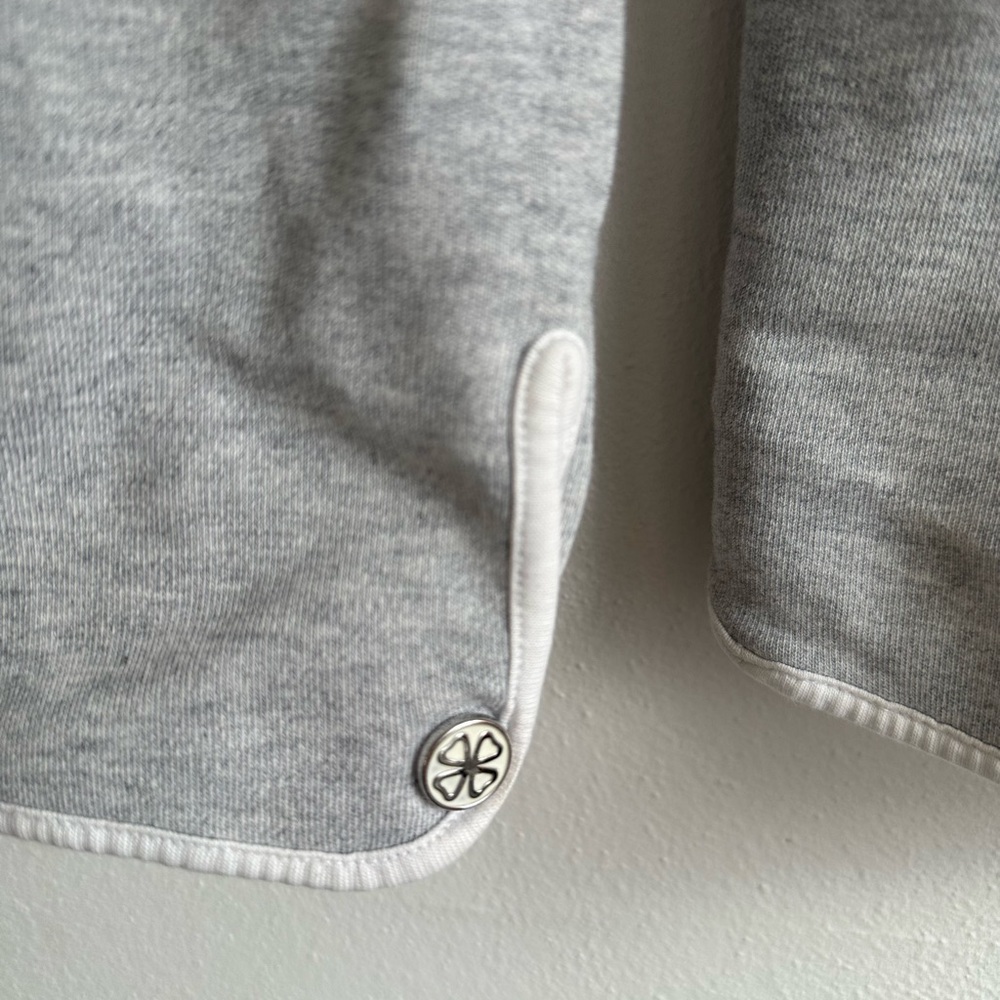 Gray Quarter-Zip woman’s golf Sweater - Picture 4 of 4